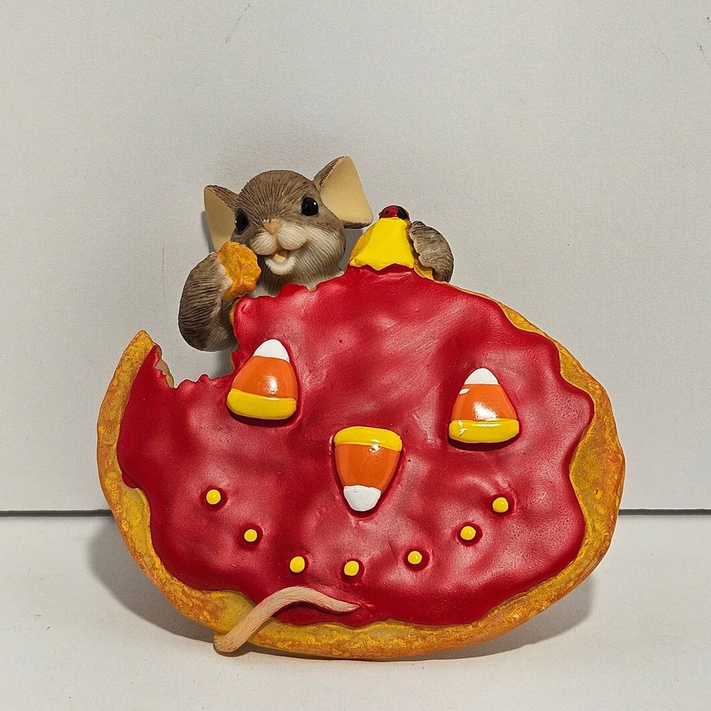 Enesco Charming Tails You're Too Sweet To Resist Mouse Candy Corn Figurine